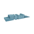 MeowBaby Aesthetic Soft Play Set - 4 Pieces - Turquoise