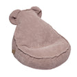 MeowBaby Velvet Teddy zitzak voor kinderen – poederroze