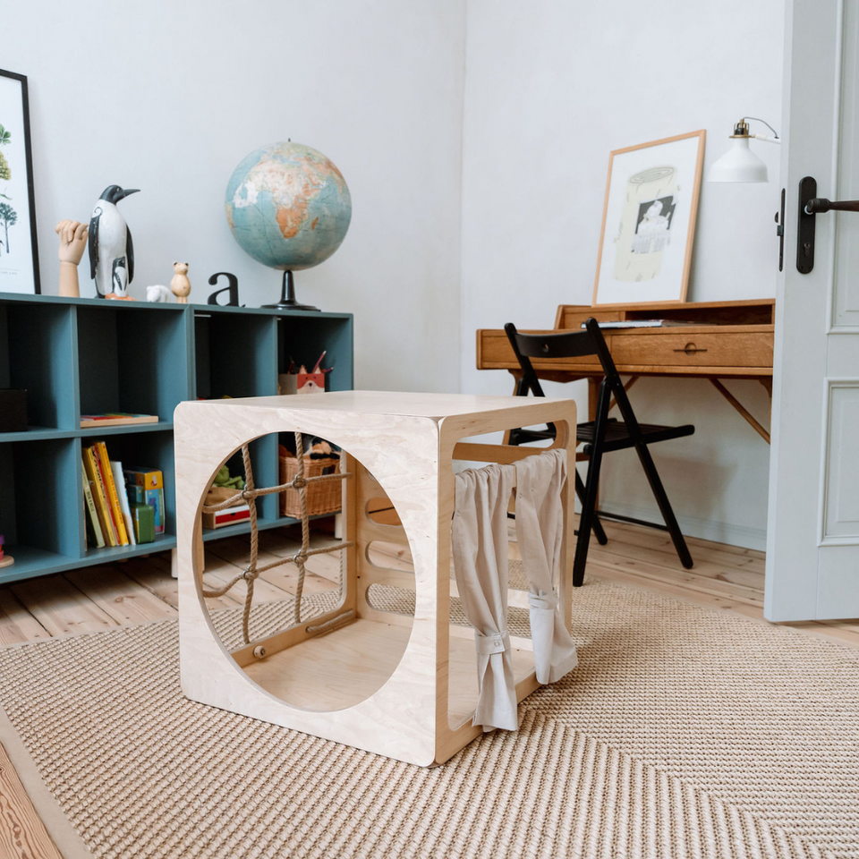 CUBITRI® Climbing Play Cube With Rope Window