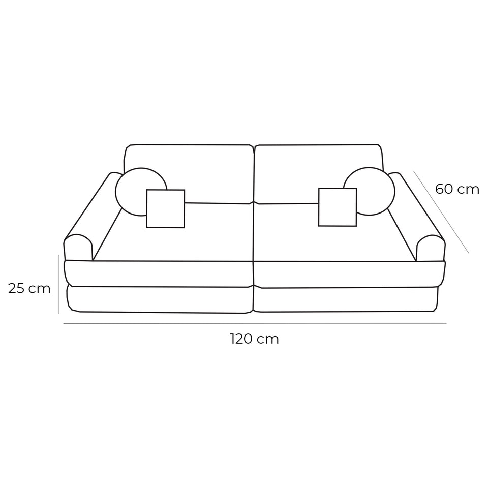 Medium Modular Sofa for Kids - Aesthetic Ecru