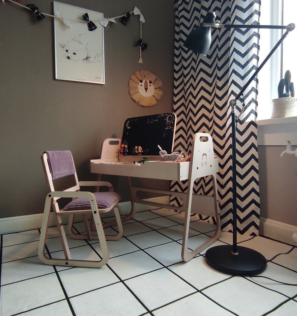 Adjustable Children Chair Julle - Cannon Pink