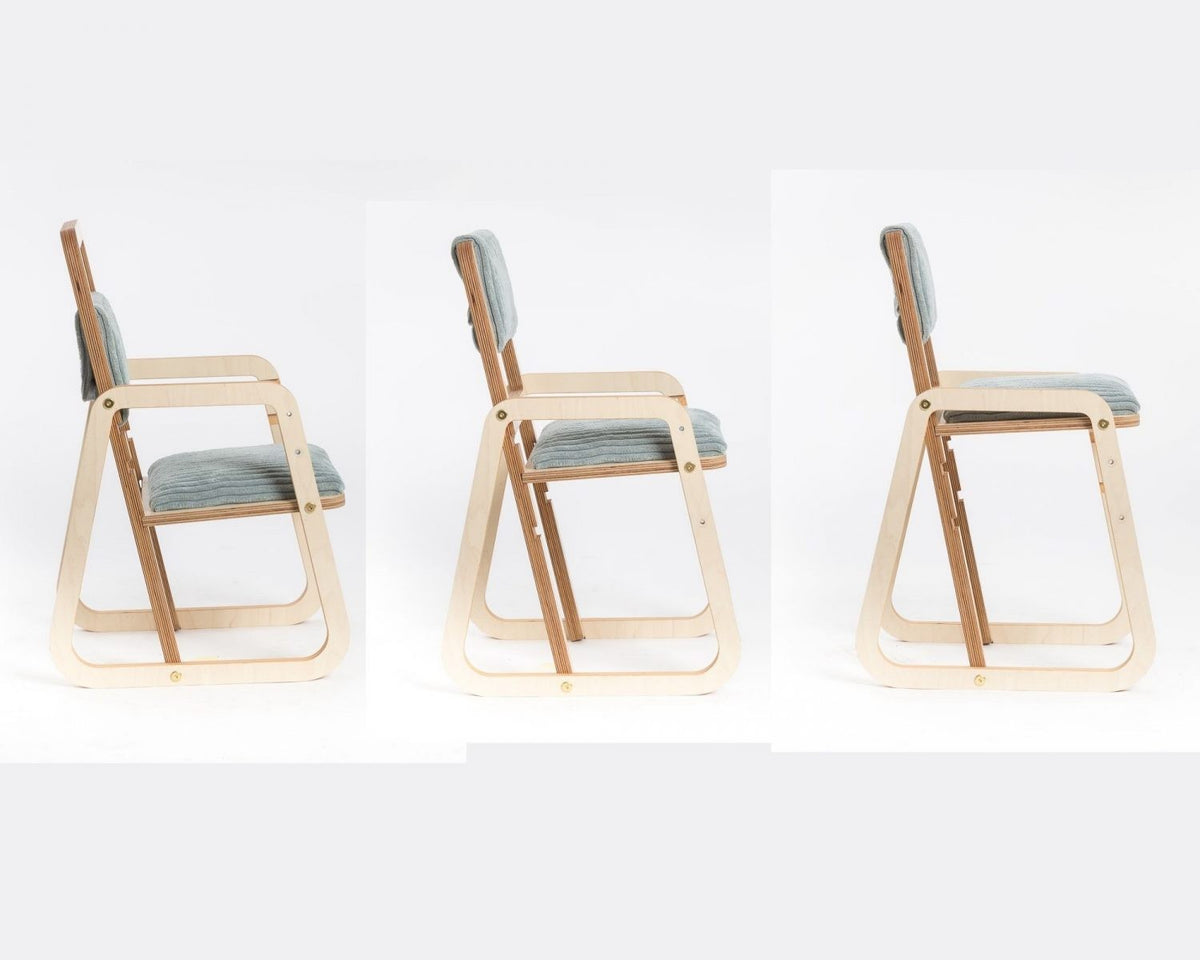 Adjustable Children Chair Julle - Mint Green