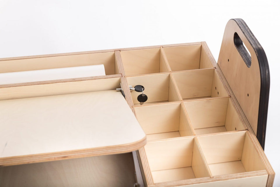 Adjustable Children Montessori Table and Chair Set Julle - Mint Green