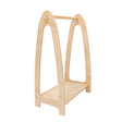 MeowBaby boogvormig kledingrek – klein – naturel hout