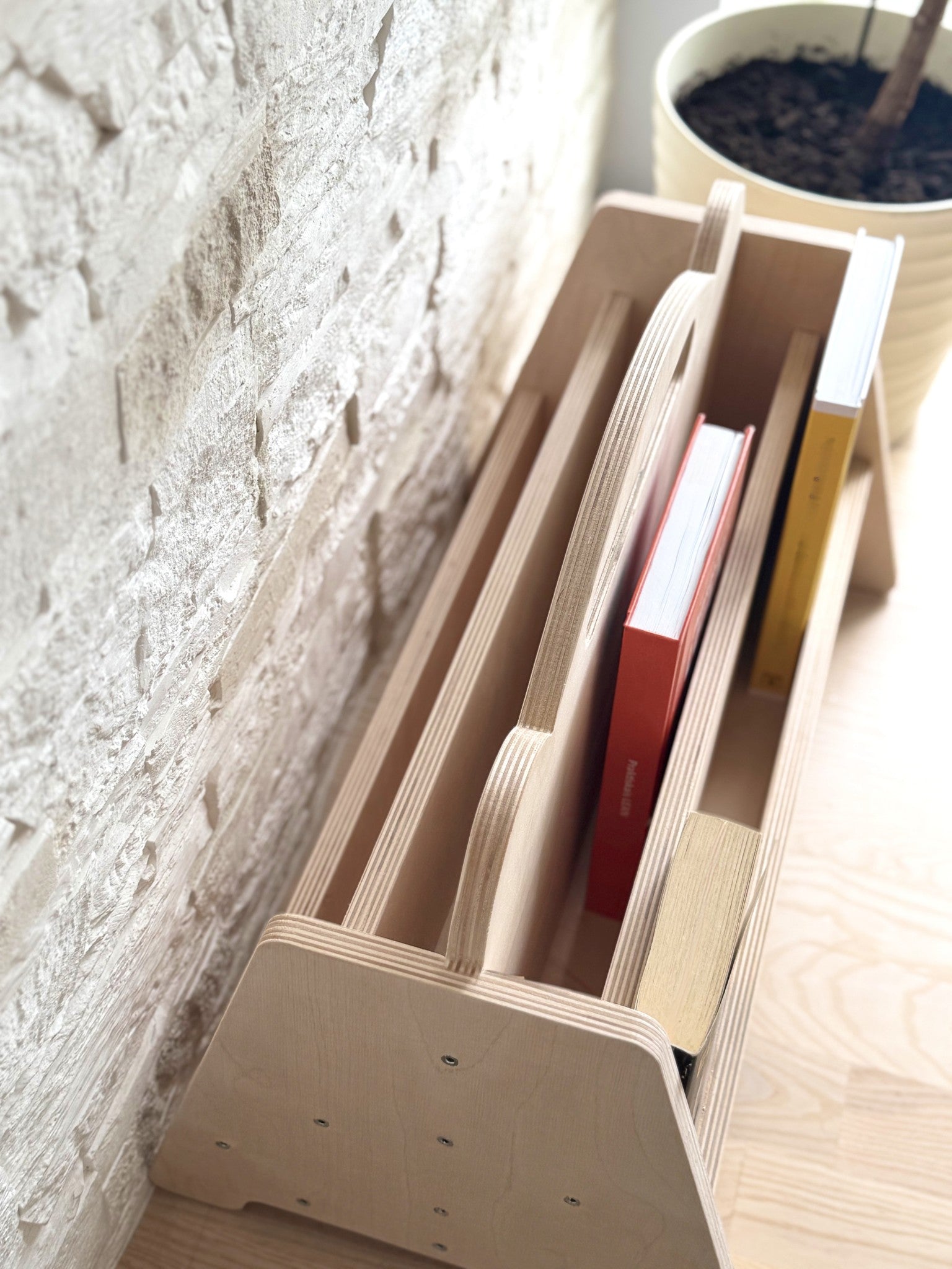 Montessori Double Sided Wooden Book Display For Kids