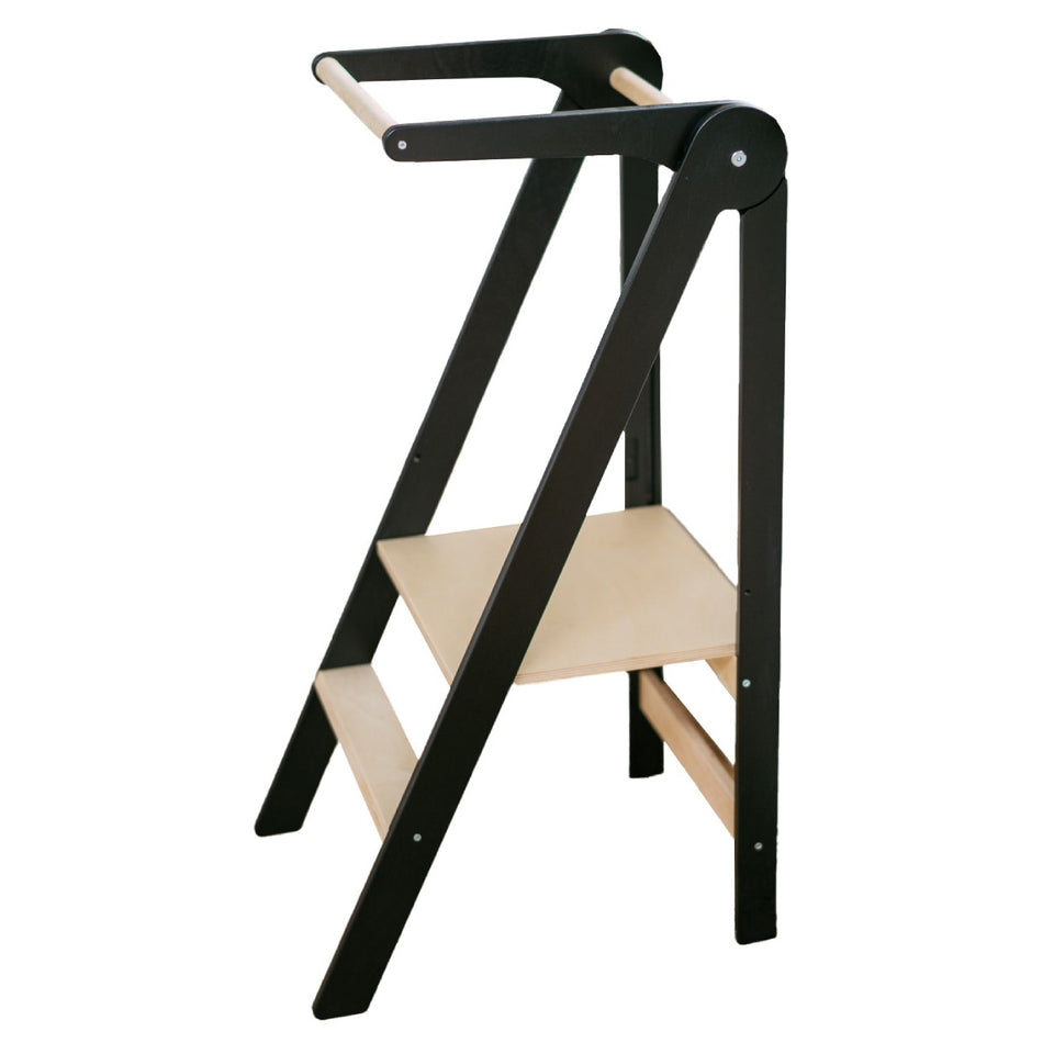 Foldable Kitchen Tower With Removable Rail