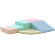 Soft Play 5 Foam Block Set - Light Pastel Corner Climber