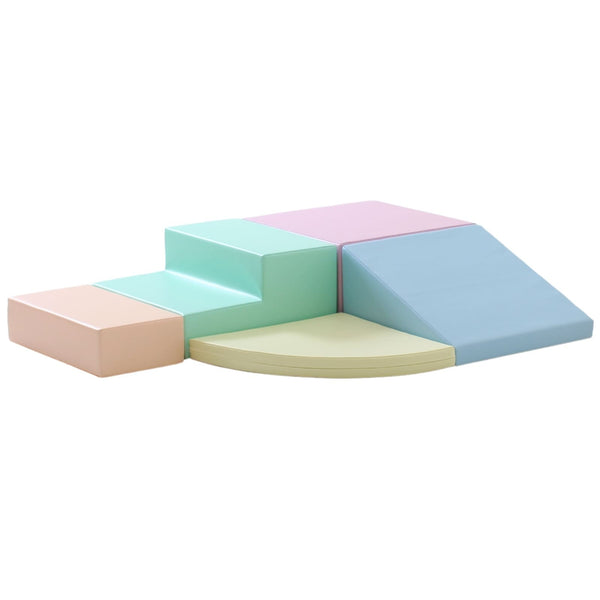 IGLU Corner Climber Soft Play – 5-delig – lichte pastels