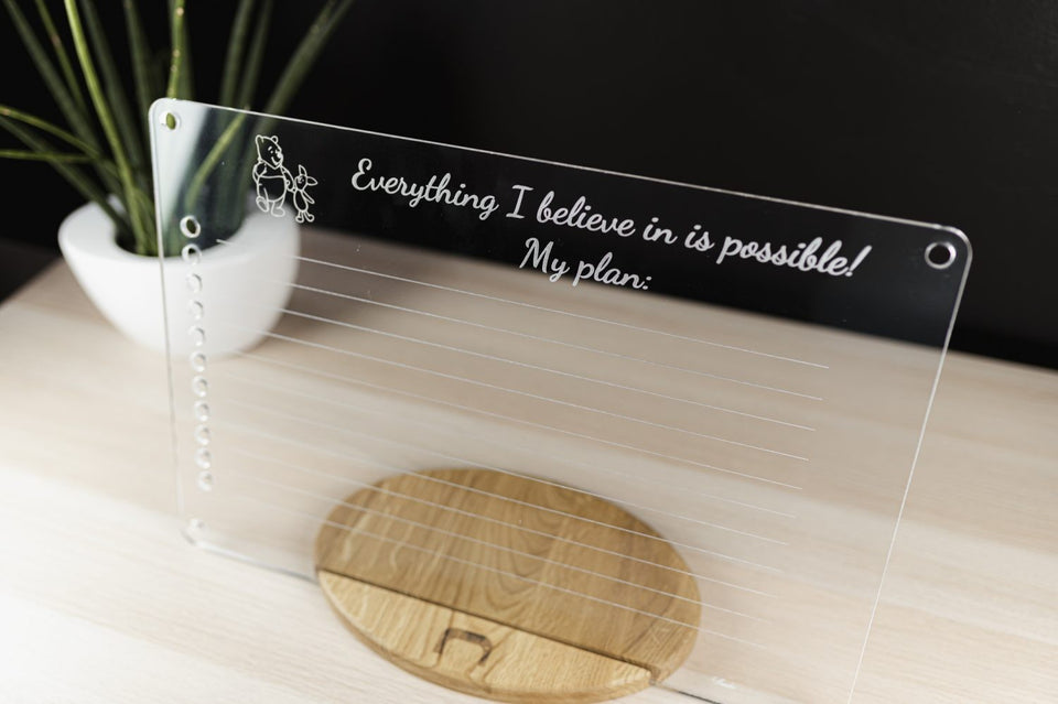 LUULA Acrylic Board - Preschool, Toddler Planner