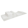 MeowBaby Bearly Corduroy Soft Play Set - 4 Pieces - Off White