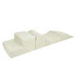 MeowBaby Bearly Corduroy Soft Play Set - 4 Pieces - Cream