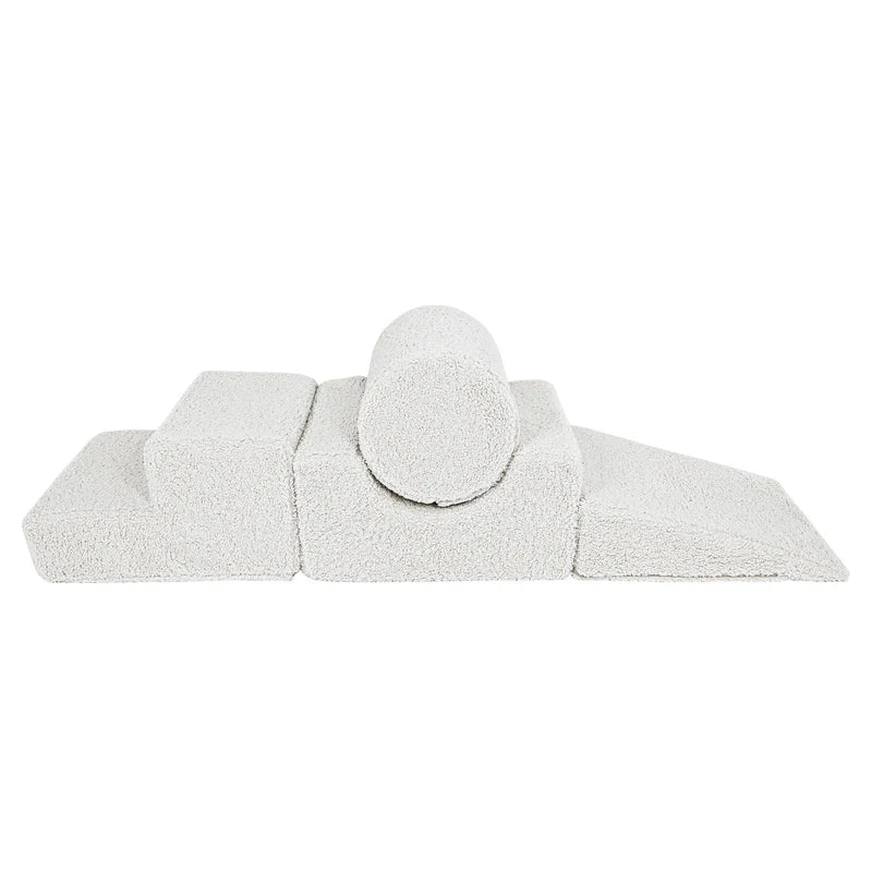 MeowBaby Bearly Corduroy Soft Play Set - 4 Pieces - Off White
