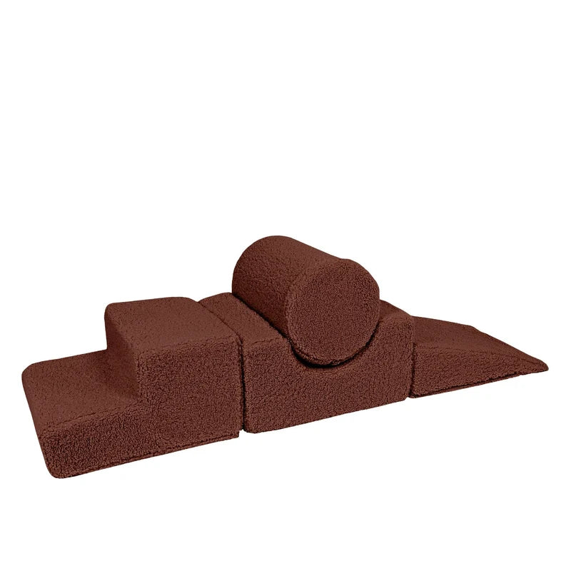 MeowBaby Bearly Corduroy soft play-sæt – 4 dele – brun
