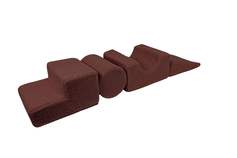 MeowBaby® Bearly Shape Set with 4 Elements - Brown