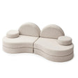 Modular Sofa Coccolo for Kids - 6 Piece, Bearly Light Gray