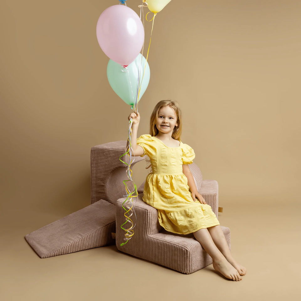 Corduroy Shape Set with 4 Elements - Ecru