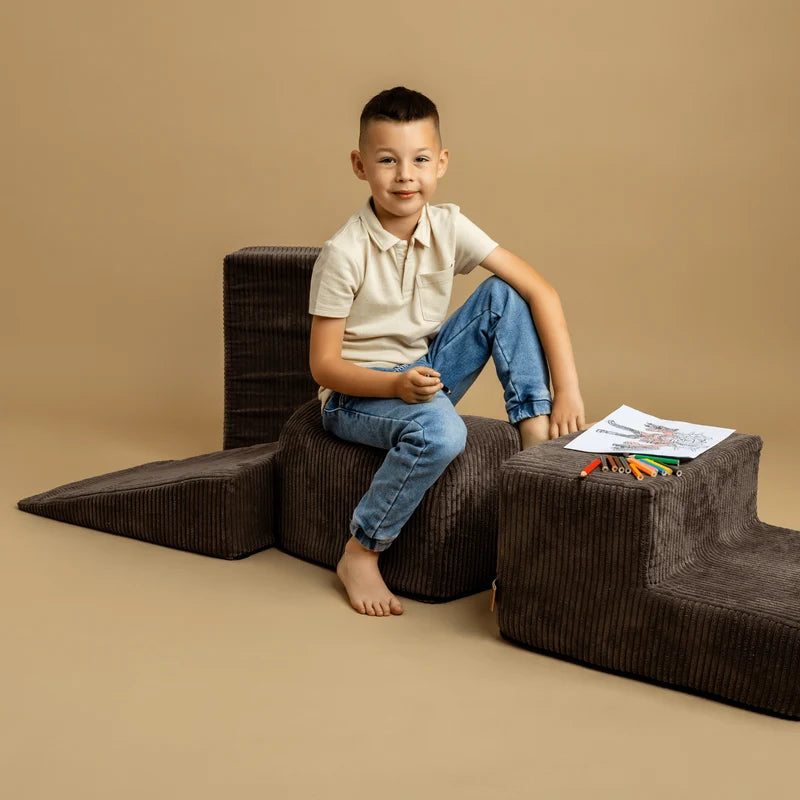 MeowBaby Aesthetic Soft Play Set - 4 Pieces - Brown