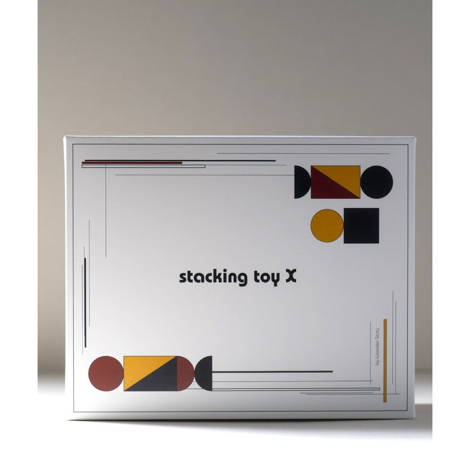 Montessori-inspired Modern Stacking Toy Modern X