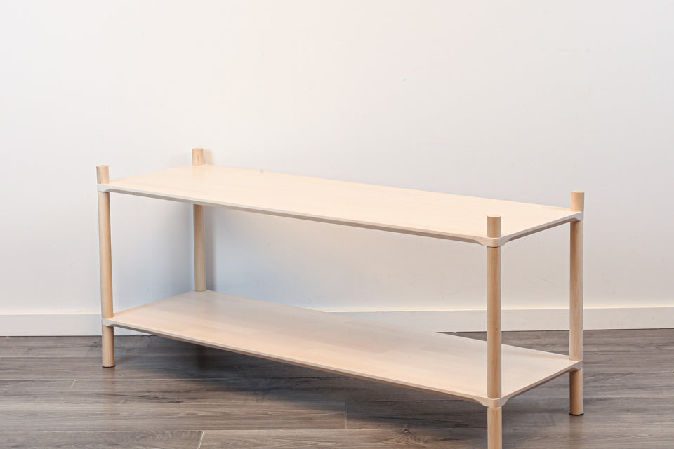 Montessori-Inspired Wooden Shelving Unit Large, 2 Shelves