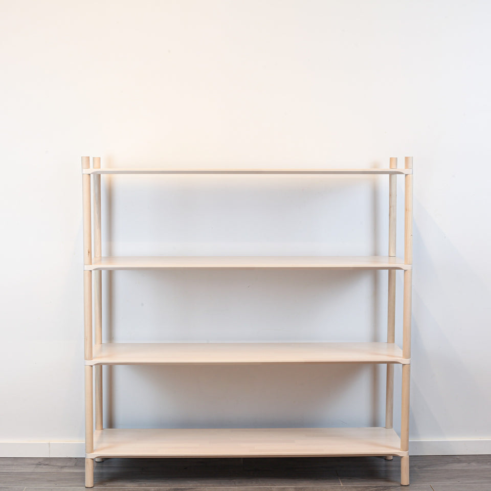 Montessori-Inspired Wooden Shelving Unit Large, 4 Shelves
