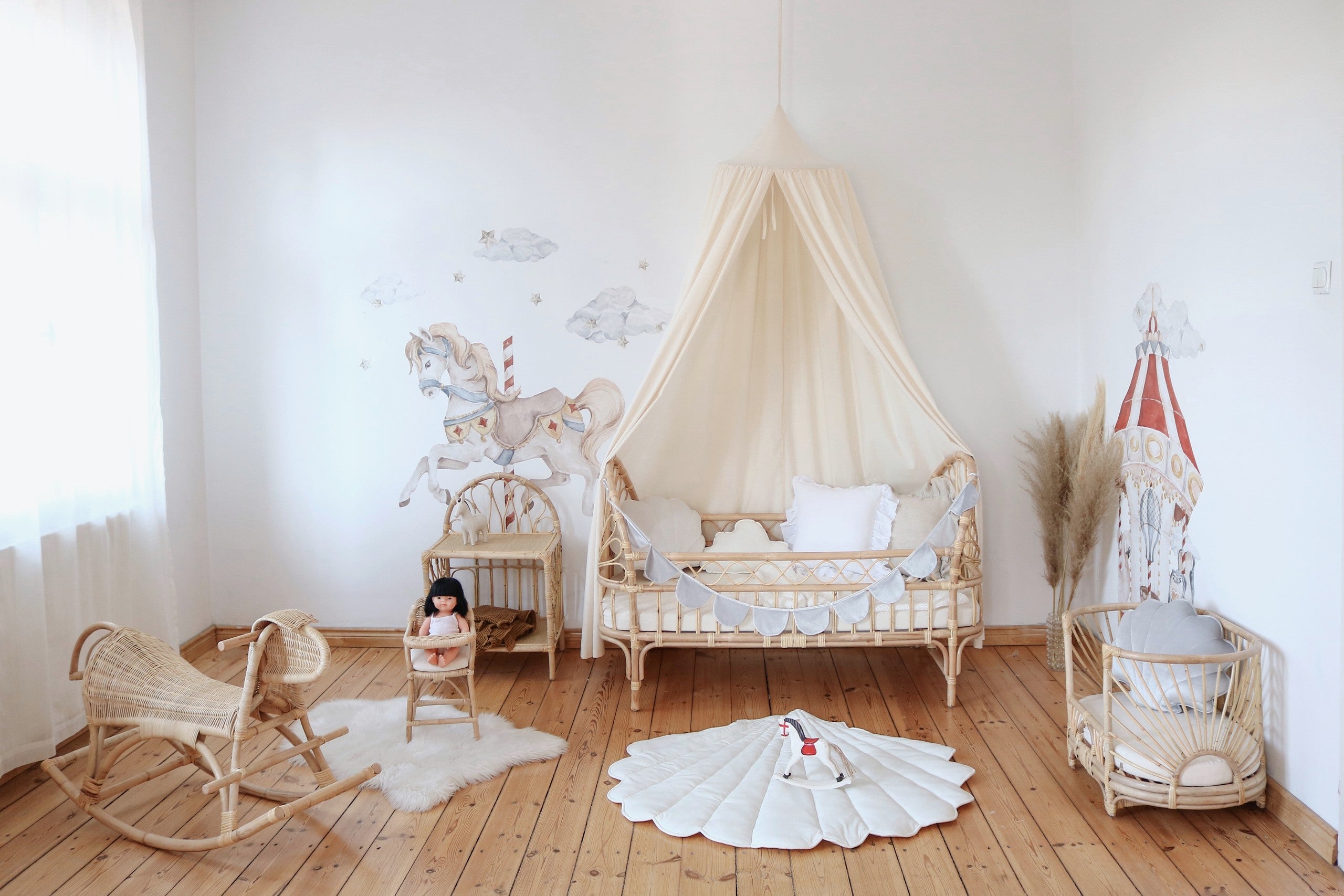 Organic Cotton Canopy - Raw Cotton