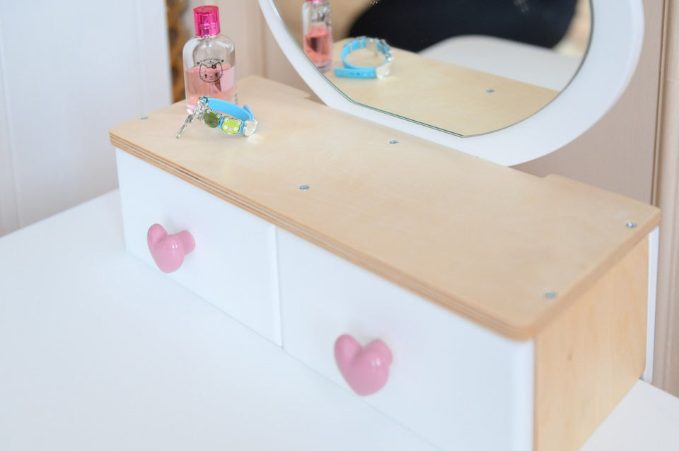 Princess Beauty Table and Chair with Mirror - Tulip