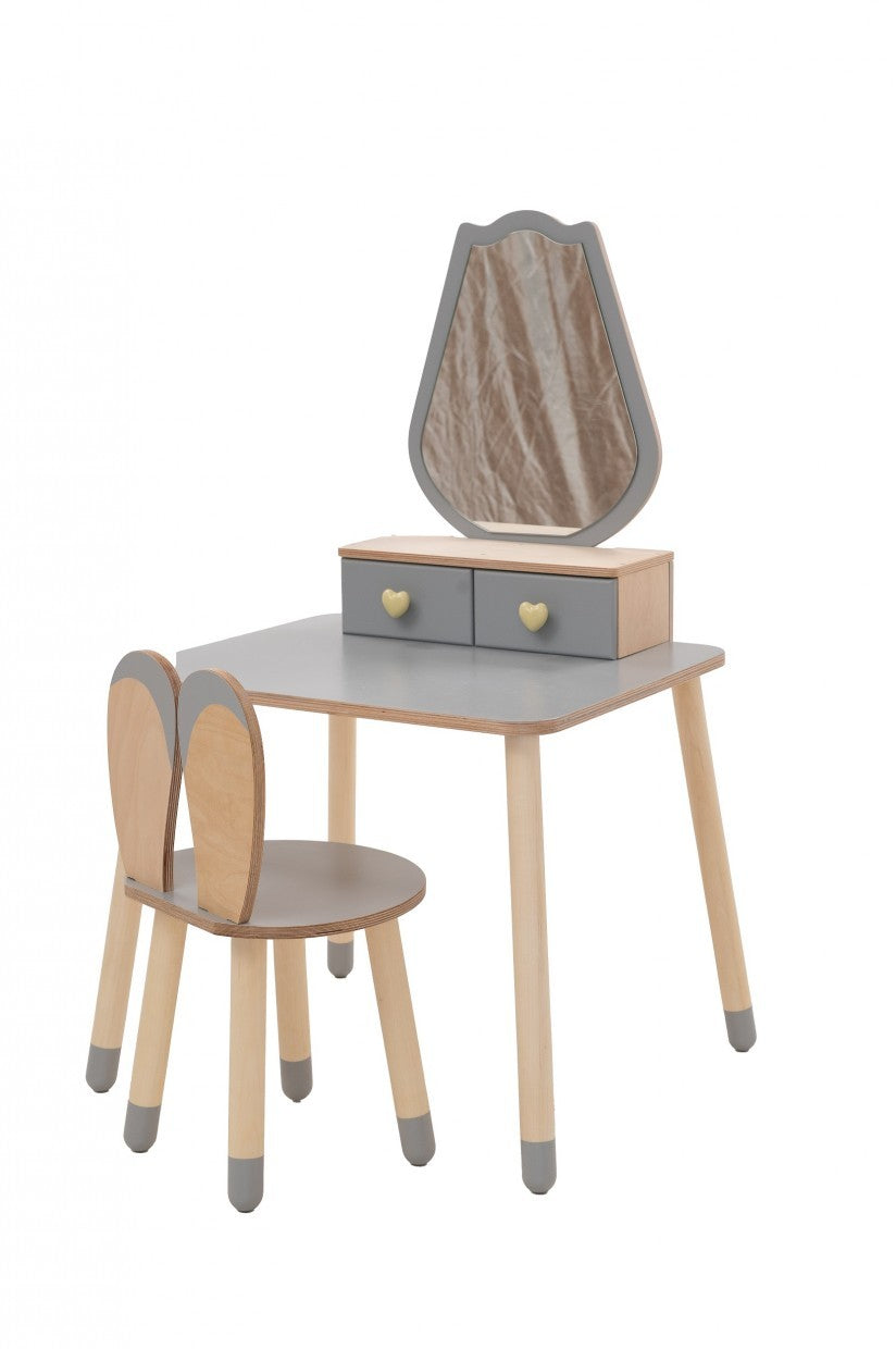 Princess Beauty Table and Chair with Mirror - Tulip