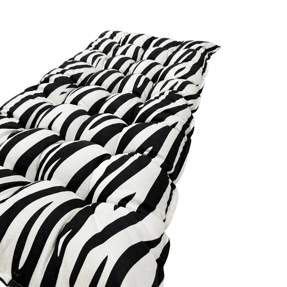 Quilted Kids' Floor Cushion, 3 Sizes Available - Zebra