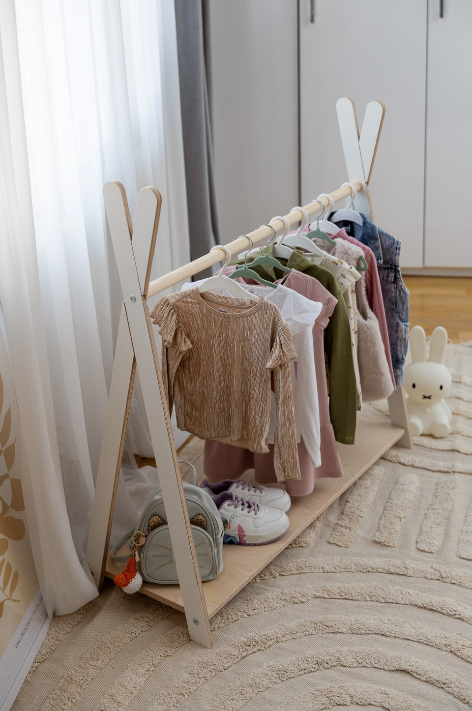 Tipi Clothing Rack For Children - Large White