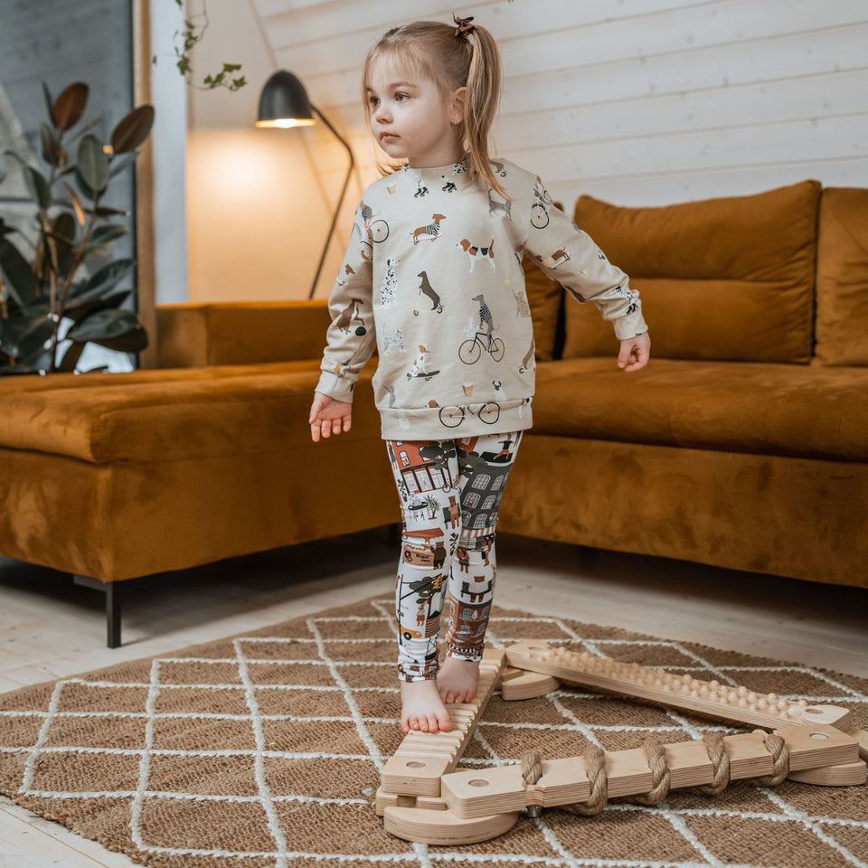 TipiToo® Small Balance Beam 3 Piece Set - Jute Rope
