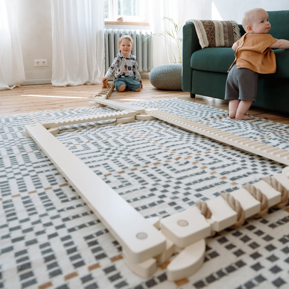 TipiToo® Small Balance Beam 3 Piece Set - Jute Rope
