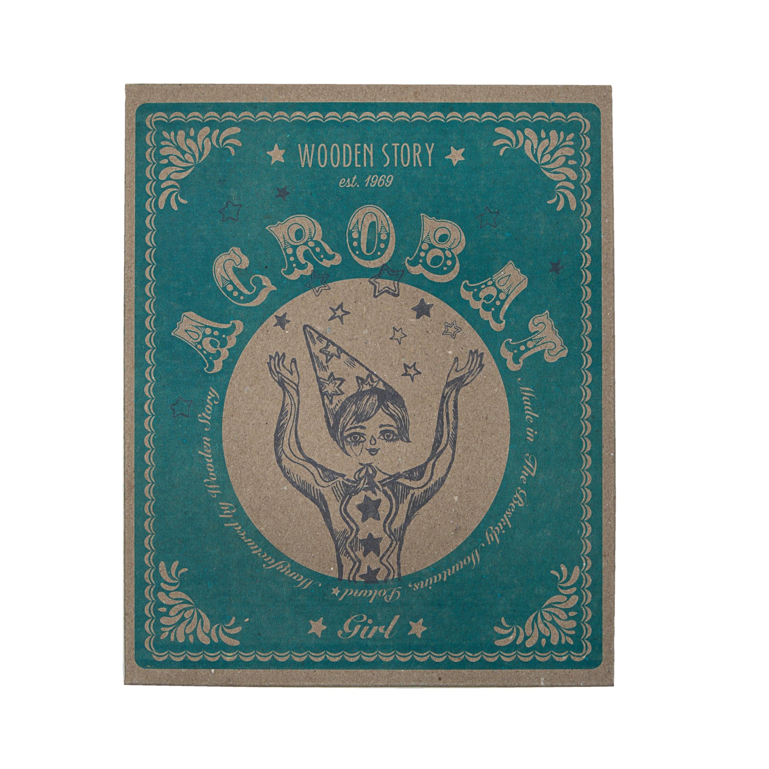 Wooden Toy Acrobat Girl